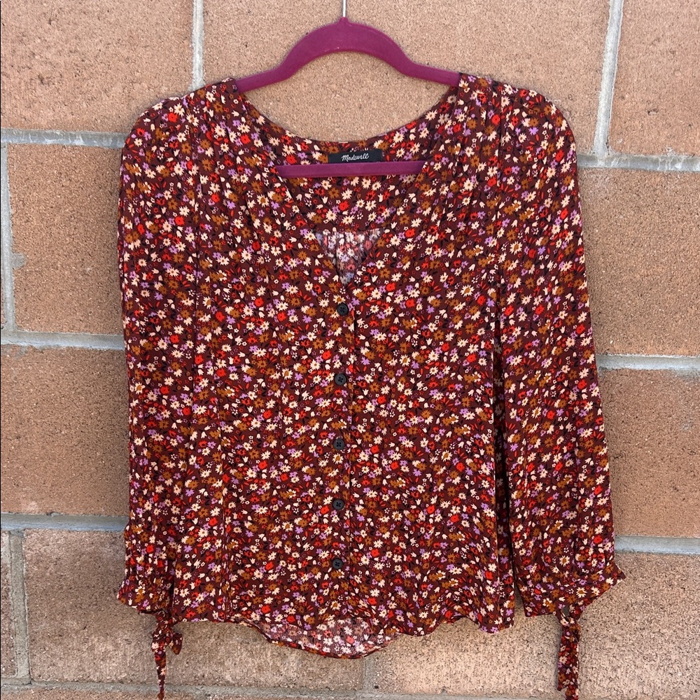 Madewell Floral Blouse